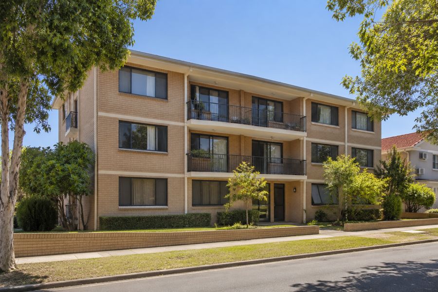 A three storey brick walk-up block