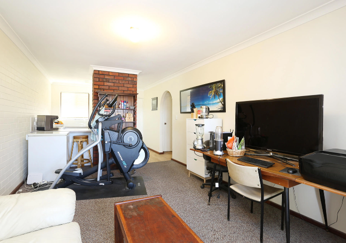 A tenanted room as photographed