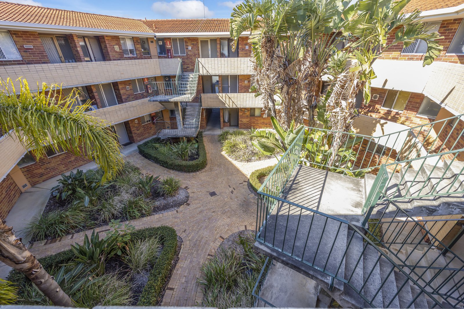Courtyard of Moondyne Gardens, 47 Herdsman Parade, Wembley