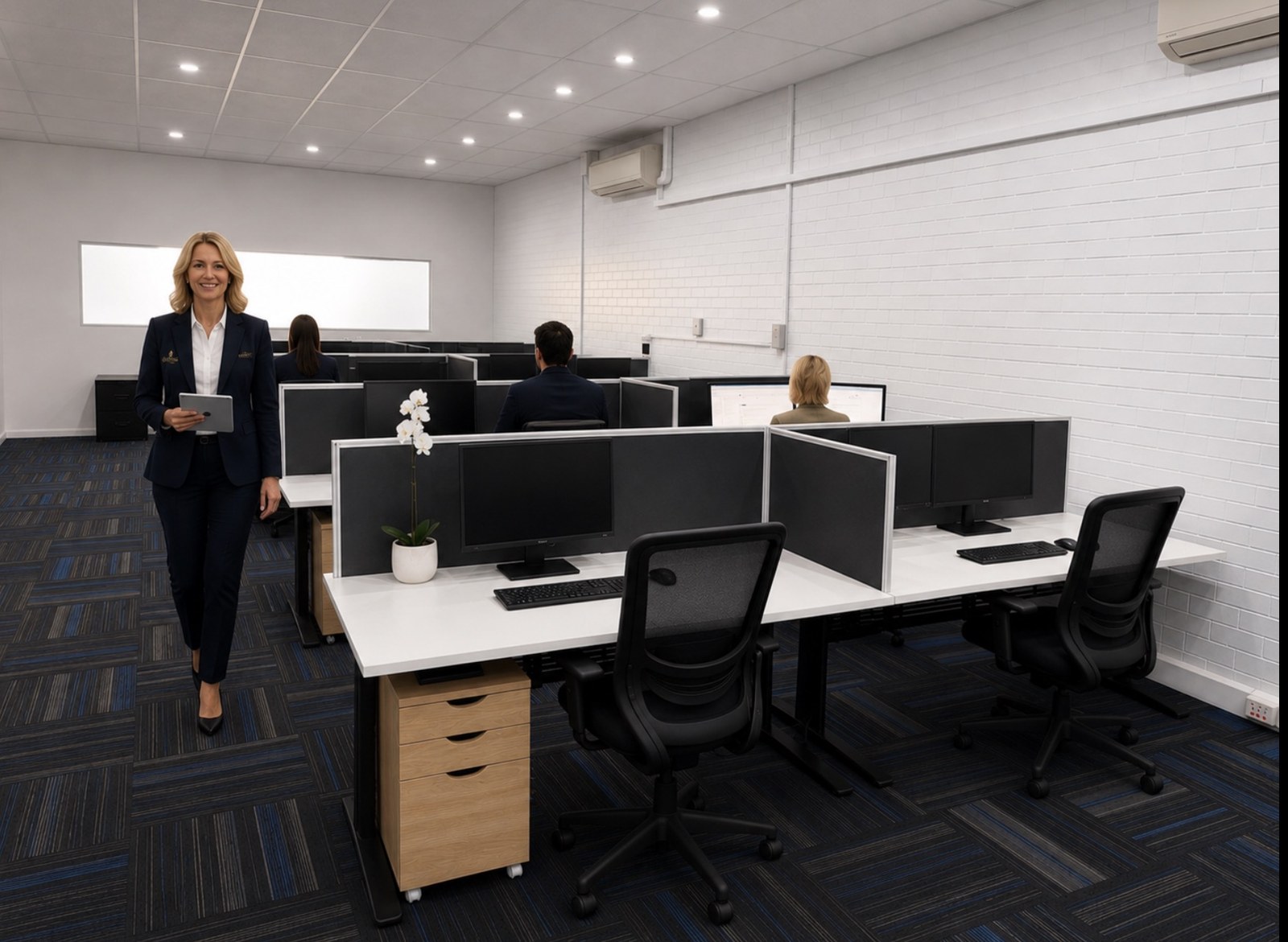 Open plan sales floor at the KPR office, 338 Beaufort Street, Perth