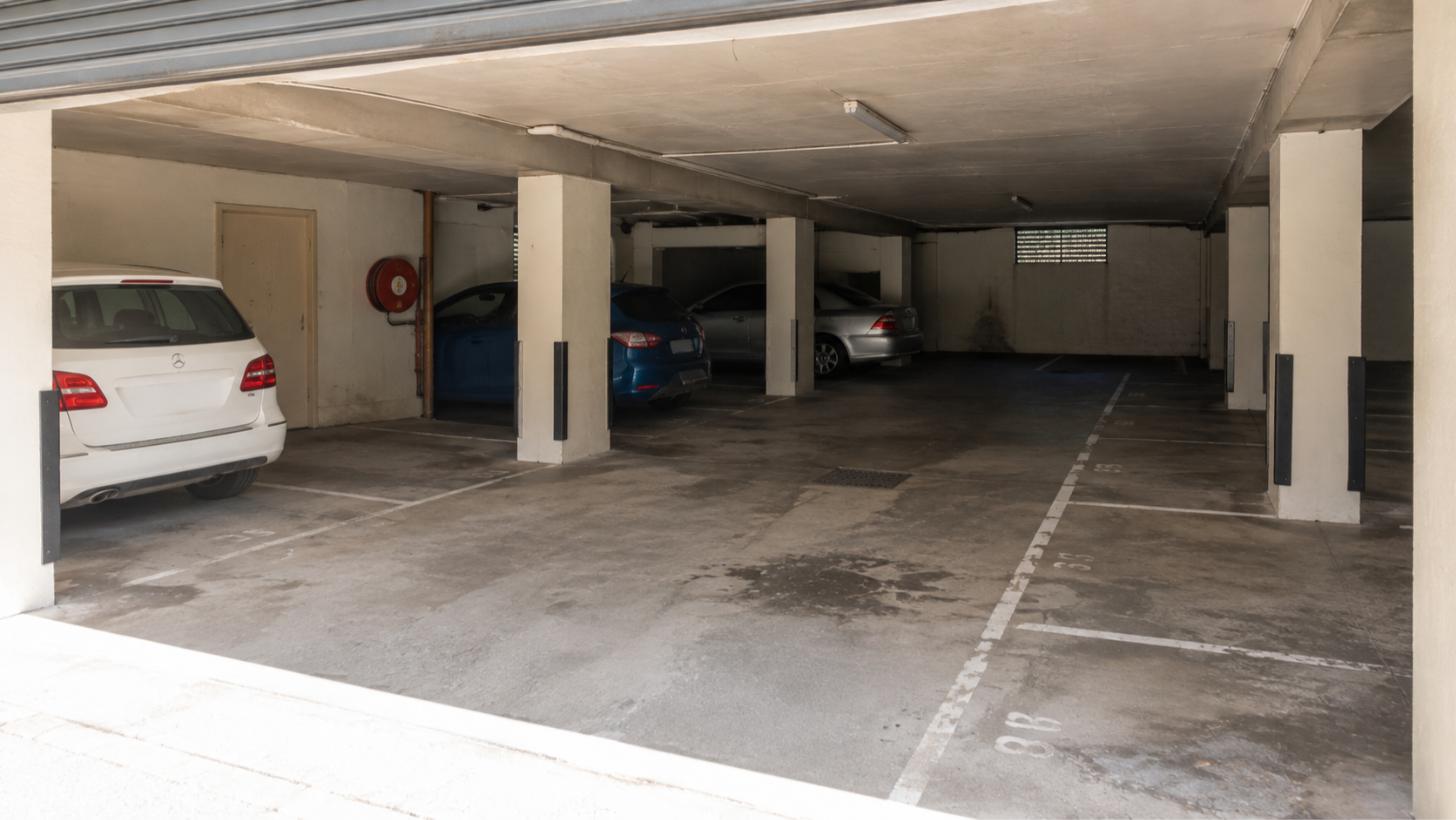Secure parking under a Perth strata building