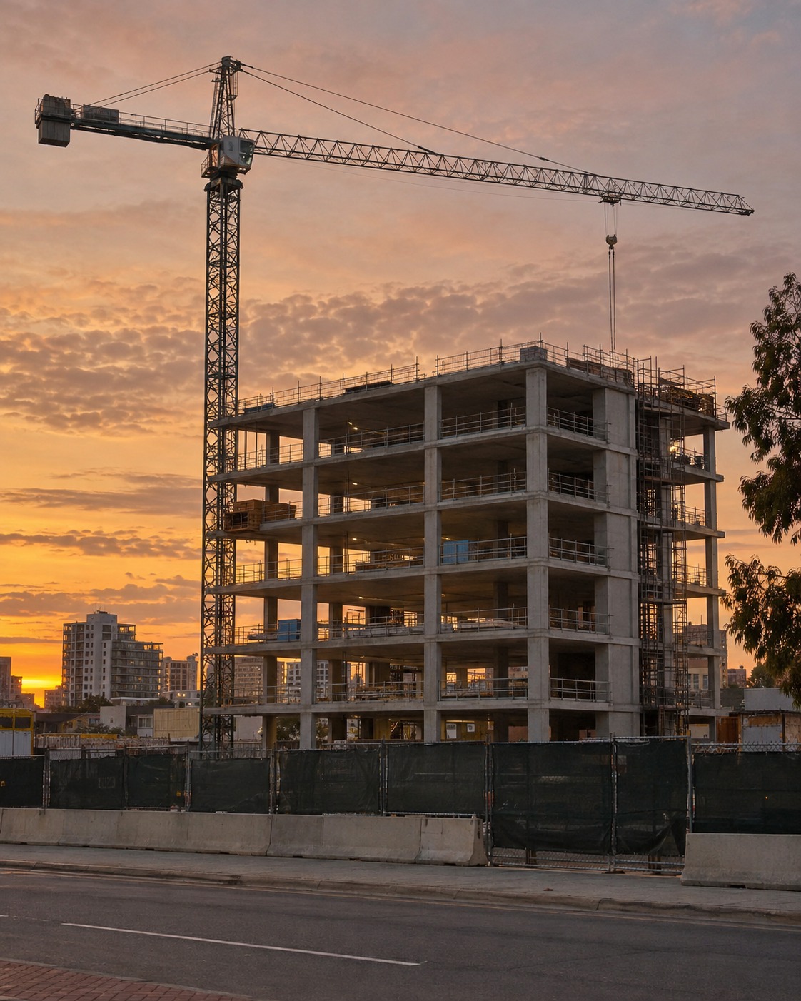 Perth apartment development under construction